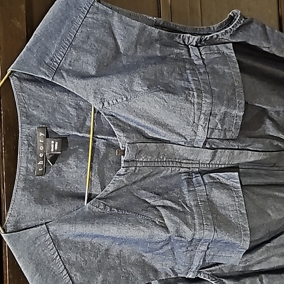 Theory zip front sleeveless mini dress size Petite - Picture 2 of 6